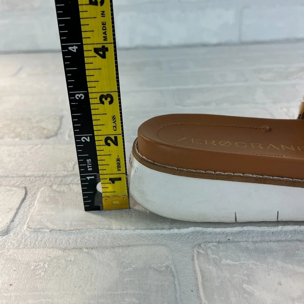 Cole Haan ZERØGRAND Sandals Womens 8 Leopard Animal Print Slides Brown‎ Casual - Picture 11 of 11
